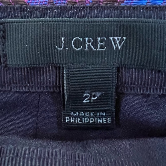 J. Crew Iridescent Midnight Floral Jacquard Mini Skirt - Picture 6 of 15